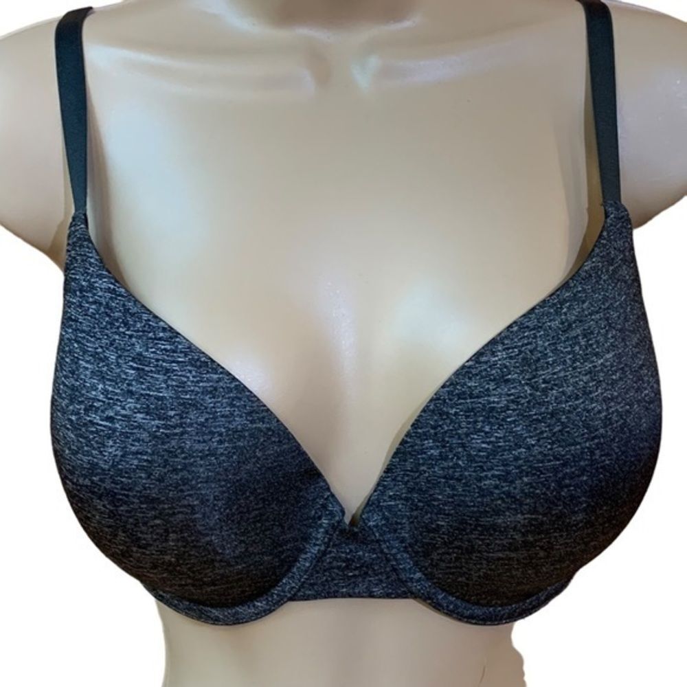 Victoria’s Secret Charcoal Gray Uplift Semi Demi Bra 32DDD